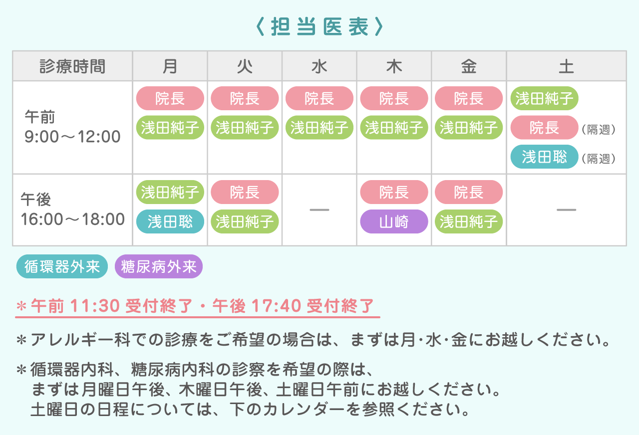 担当医表